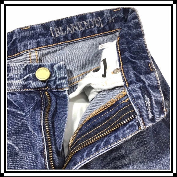 Blank NYC Distressed Cropped Denim Jeans | 24 - Picture 10 of 12